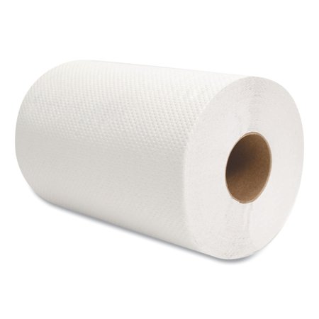Morcon Paper Hardwound Paper Towels, 1 Ply, Continuous Roll Sheets, 350 ft, White, 12 PK MOR W12350